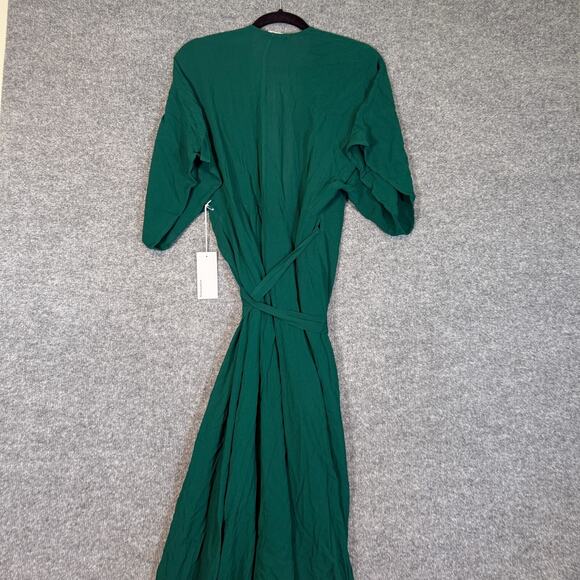 Reformation Maxi Dress Womens Medium Winslow Long Maxi Dress Emerald Boho NEW - Picture 13 of 13